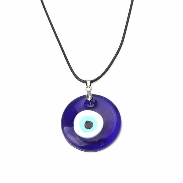 Evil Eye Necklace..Cleansed with Floral wrapped Sage/Charged with Palo Santo and Blessed with Solar Plexus Chakra Incense