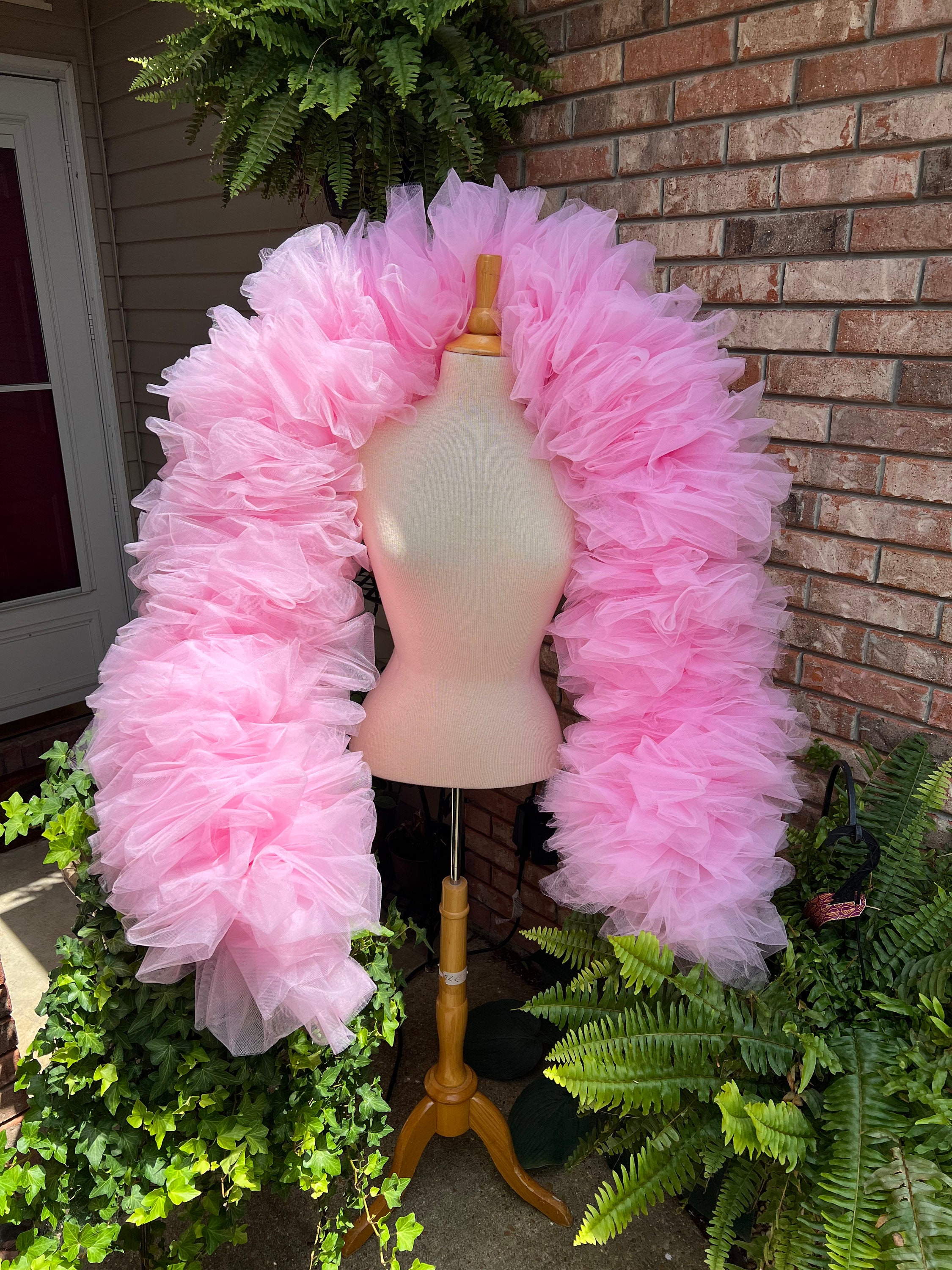 2 Yards - Candy Pink 3 Ply Ostrich Medium Weight Fluffy Feather Boa