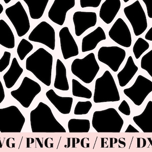Giraffe Print SVG Cut File, svg png jpg dxf psdCricut Cut Files