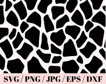 Giraffe Print SVG Cut File, svg png jpg dxf psdCricut Cut Files