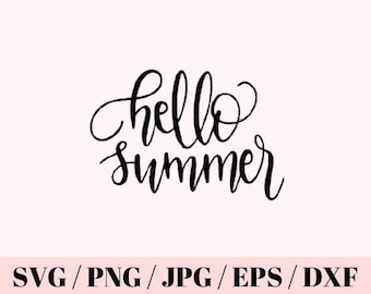 Hola Verano SVG Cut File, svg png jpg dxf psdCricut Cut Files