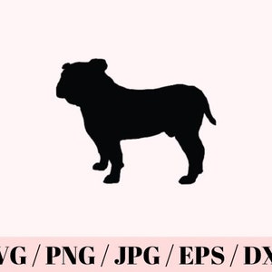 Bulldog SVG Cut File, svg png jpg dxf psd Cricut Cut Files