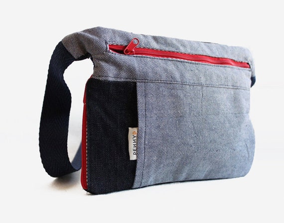 Fanny pack Hip bag Jean fabric Festival bag