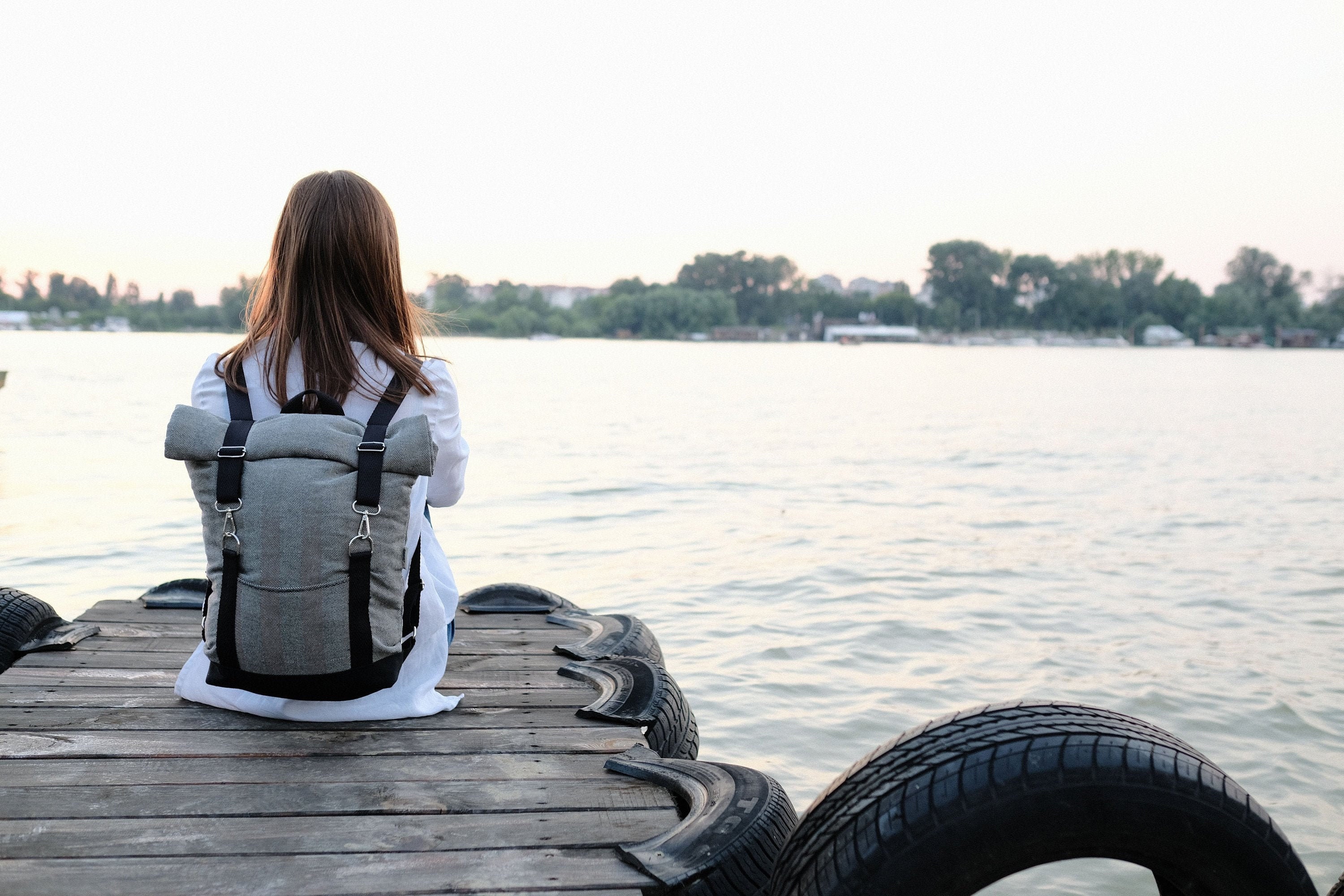 herringbone backpack