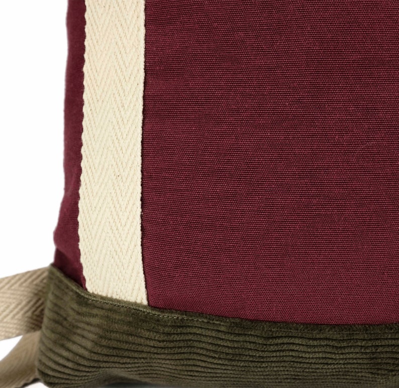 15 Laptop backpack for everyday use bordeux lightweight canvas for bike Roll top city backpack burgundy womens rolltop backpack