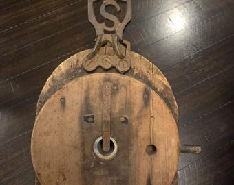 1800s Antique Dental Leather Bellows & Cast Iron Foot Pedal