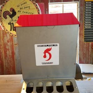 Duncan&#39;s Poultry 55 LB Double Sided Chicken Feeder Made in Iowa!!  Ships for FREE!