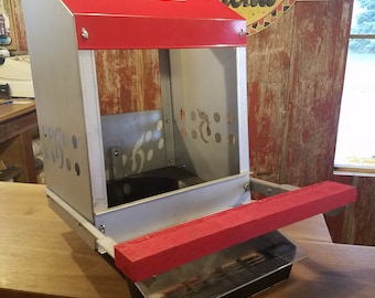 Jednootworowa, składana budka lęgowa dla kurczaków Duncan's Poultry z przykrytym pojemnikiem!! Dostarczana w stanie całkowicie zmontowanym!!