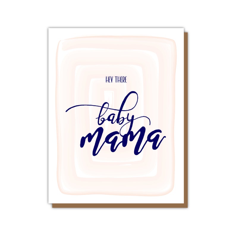 baby shower Pregnancy Unique hand lettering stationary baby mama bottle Congrats New Baby Greeting Cards Funny new born card