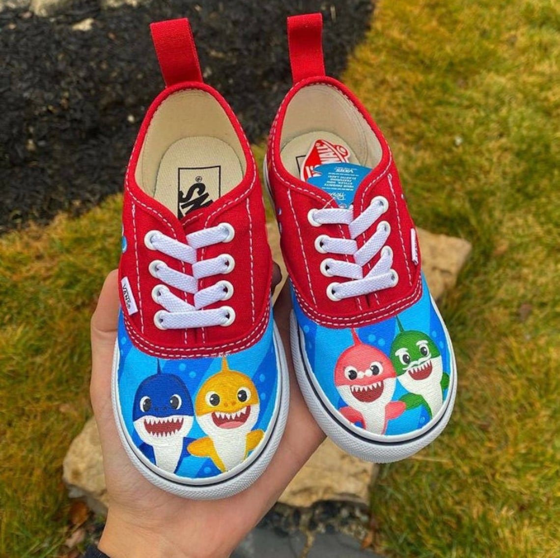 Baby Shark Shoes Etsy