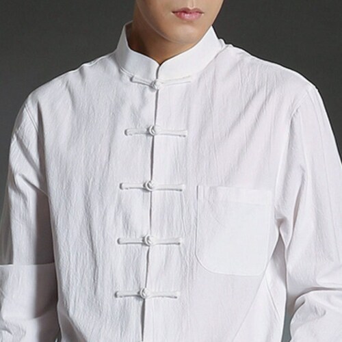 Men's Chinese Shirt / Frog Button / Lined / Mandarin - Etsy