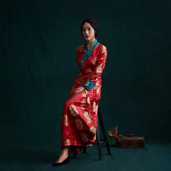 Traditional Hanfu Dress Wrap Dress Red ...