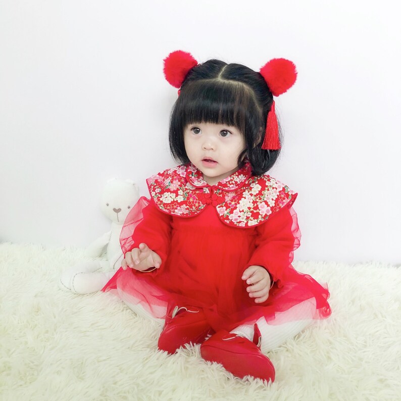 Baby Girl Qipao Princess Dress 100 Days Romper Chinese New Etsy UK