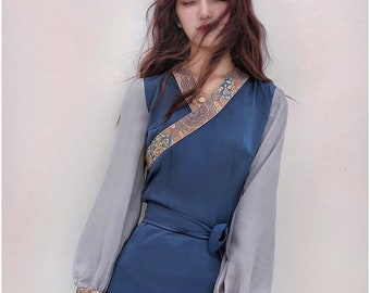 Lhasa top ruched dress