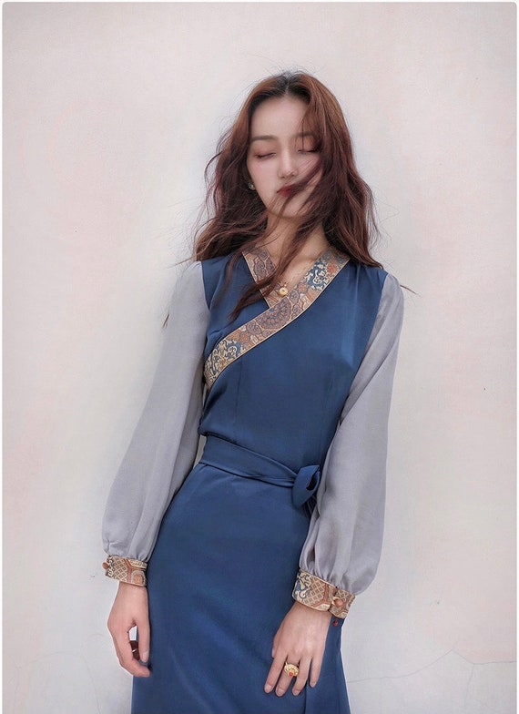 Tibetan Lhasa Dress Wrap Dress Chinese ...