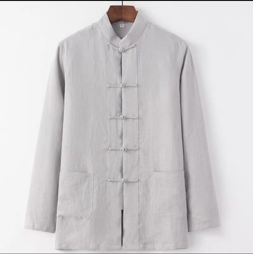 Six Color 100% Linen Cheongsam Shirt White/black/blue Qipao - Etsy UK