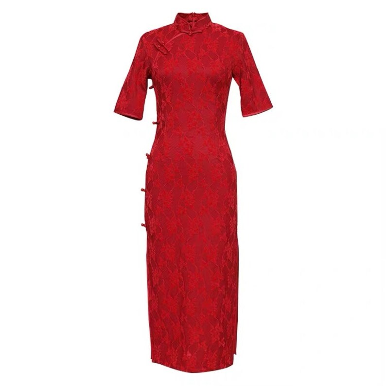 Contemporary Chinese Qipao Dress / Red/ Wedding Dress / Etsy Canada