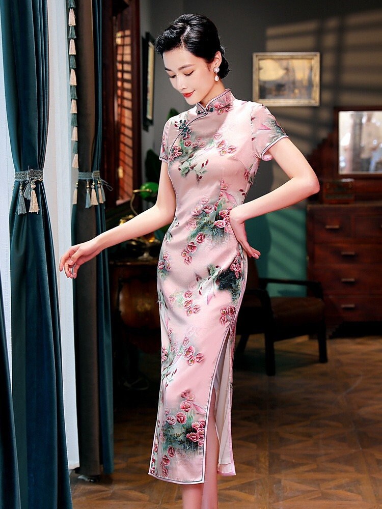chinese dress pink