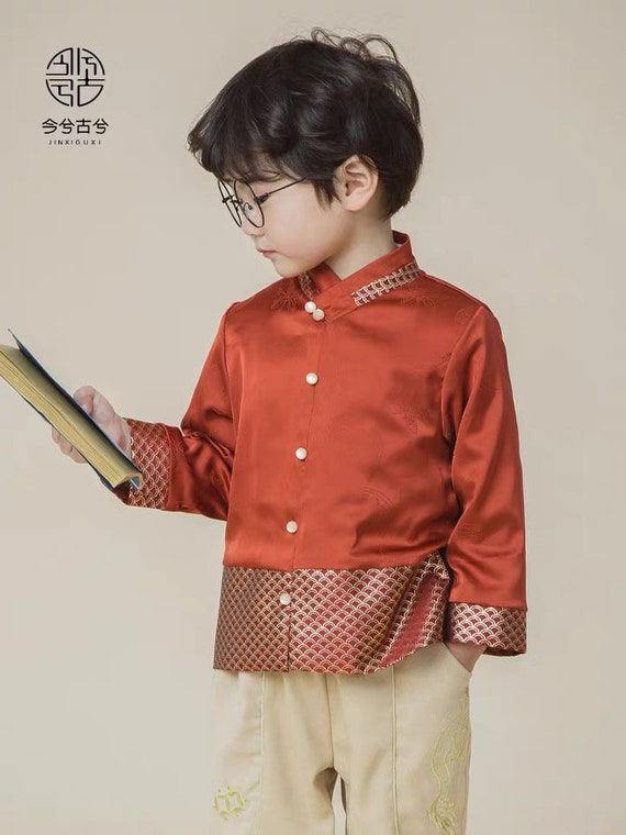 imagen Morbosidad pavo Camisa Tang para niños camisa china para niños ropa de Año - Etsy España