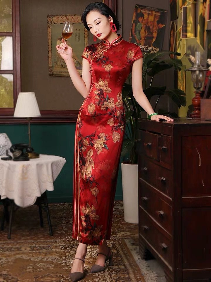 Oriental hotsell red dress