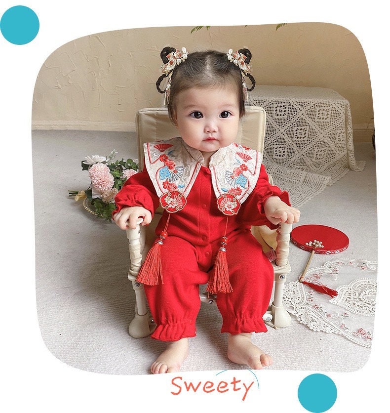 Baby girl chinese top new year outfit