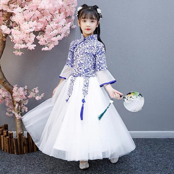 Buy Girls Qipao Dress China Hanfu 5 13 Years Old Dancing Dress