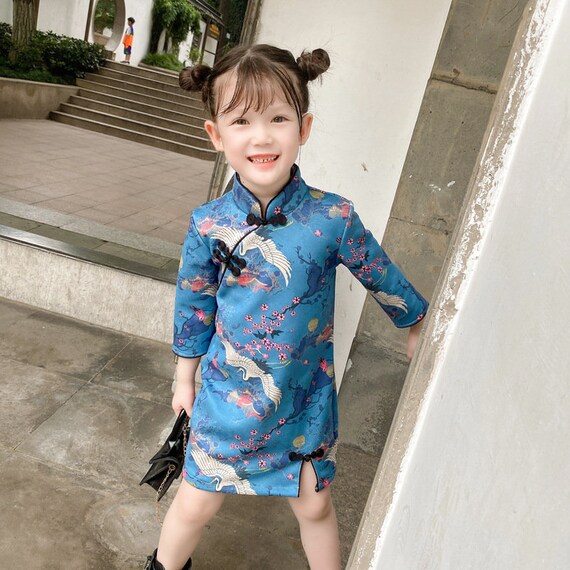 Vestido Qipao para niños chinos vestido Qipao para niñas - Etsy México Vestido Qipao para niños chinos vestido Qipao para niñas - Etsy México