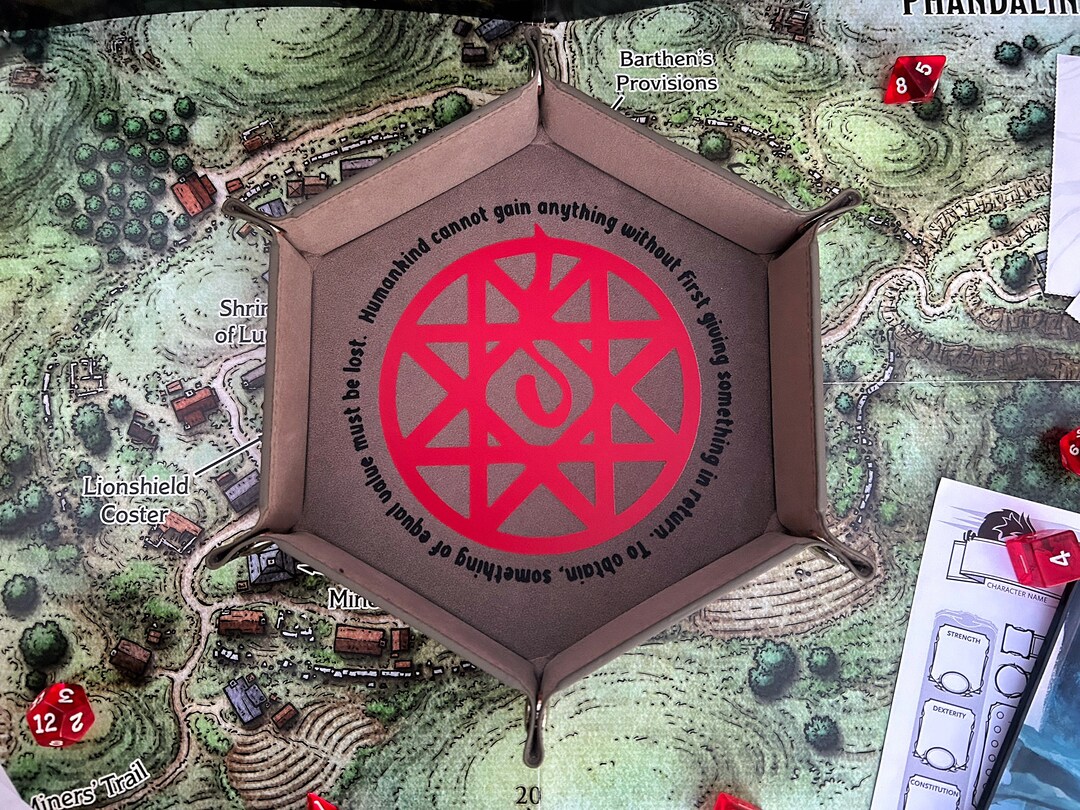 Alphonse Armor Seal Quote Fullmetal Alchemist Anime DND RPG Dice