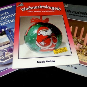 3 livres d'artisanat de Noël allemands vintage ~ Artisanat de Noël ~ Loisirs créatifs pour l'Avent ~
