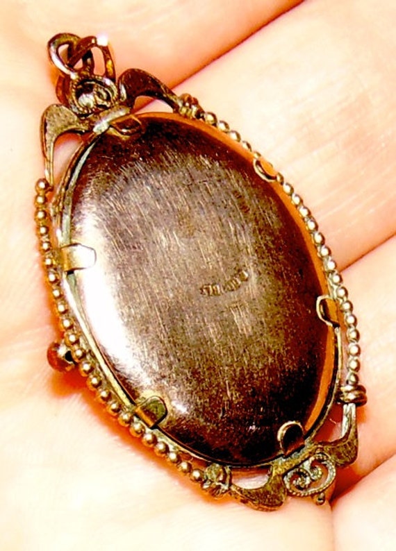 Antique Locket~Soldier WW1~Mourning Necklace~Pict… - image 3