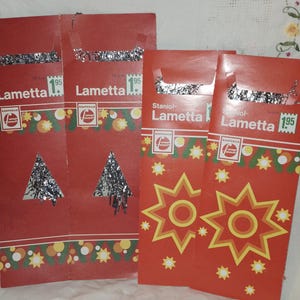 1 Pack of Vintage German Tinsel~Heavy Metal Tinsel~Lametta Tinsel~SILVER~