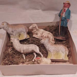 Antique German Nativity Figures~Very Old  Nativity Figures~
