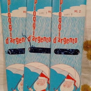 SALE**1 Vintage Pack of Italian Tinsel~Blue~Vintage Tinsel from Italy~Extra Long Tinsel