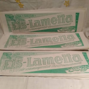 Vintage German Tinsel in Original Package~Heavy Blei Metal Tinsel~Das echte Lametta Tinsel~GOLD~1 PACKAGE per PURCHASE