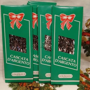 SALE**1 Vintage Pack of Italian Tinsel~Silver~Vintage Tinsel from Italy