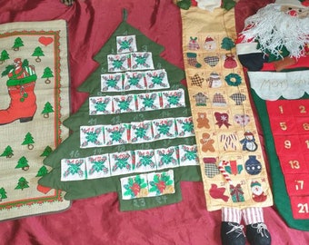 1 Vintage German Advent Calendar~Advent Gift~Christmas~Pick 1 Calendar~Childrens Advents Calendar~