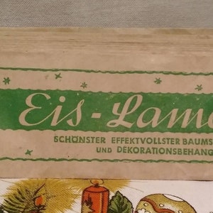 1 Vintage Pack of  German Tinsel~Alu Folie Metal Tinsel~Lametta Tinsel~SILVER~Pick-ONE-Pack