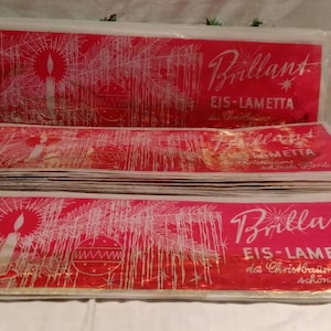 Vintage German Tinsel in Original Package~Heavy Blei Metal Tinsel~Das echte Lametta Tinsel~GOLD~1 PACKAGE per PURCHASE