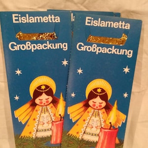 Vintage German Tinsel in Original Package~Heavy Blei Metal Tinsel~Das echte Lametta Tinsel~GOLD~1 PACKAGE per PURCHASE
