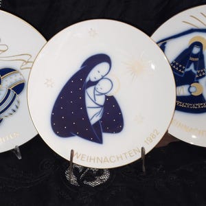 1 Vintage German Christmas Collectors Plate~KPM BERLIN original Christmas Plate~Pick 1 Plate~