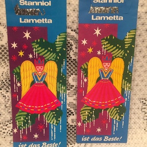 1 Vintage Pack of  German Tinsel~Heavy Metal Tinsel~Lametta Tinsel~SILVER~Pick-ONE-Pack