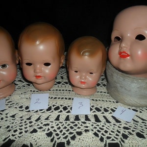 Creepy Vintage German DollheadPick ONE DollheadHalloween DecorGothic DecorArts and CraftsDoll CollectorsSchildkröt German Puppen Dolls image 10