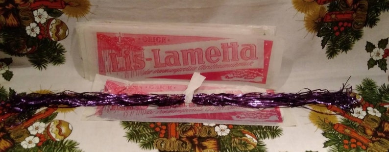1 Vintage Pack of German Tinsel~heavy Metal Tinsel~lametta Tinsel ...