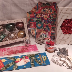 Vintage Christmas Collection~Ornaments~Lametta~Garland , Candle Clips and more!!