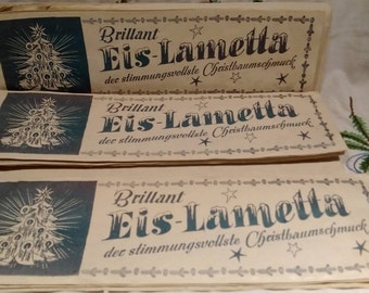 1 paquet de guirlandes vintage ~ Guirlandes Heavy Metal ~ Guirlandes Lametta ~ Argent ~ Un paquet