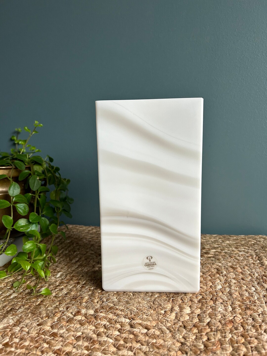 Vase Cylindrique Vintage PEILL UND PUTZLER - Verre Dépoli Allemagne Années 60/70 - Déco Retro