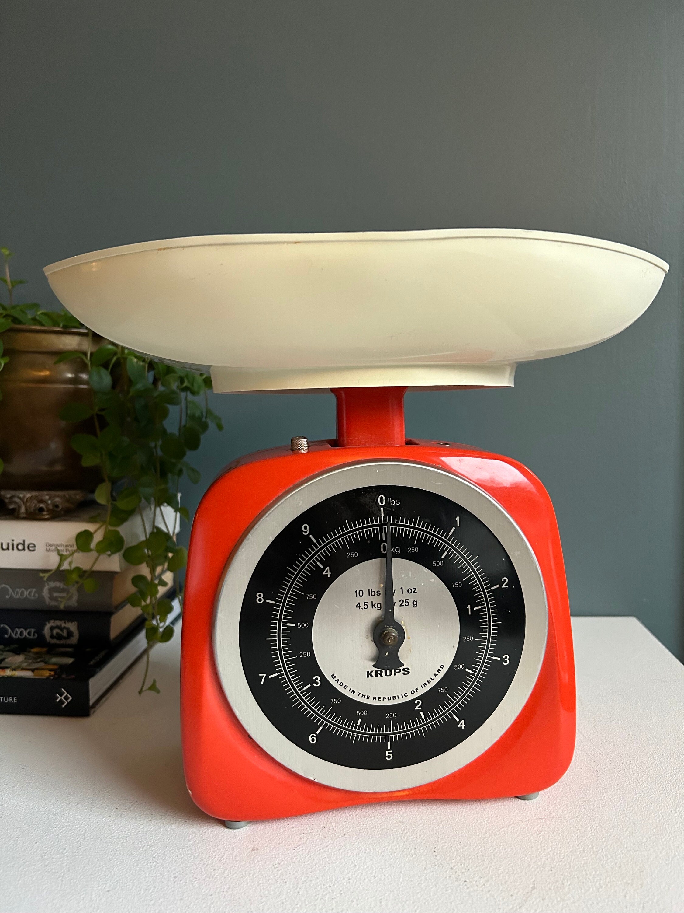 Vintage Kitchen Scale Krups Weigh Scale Orange Retro Bakers Scale Etsy