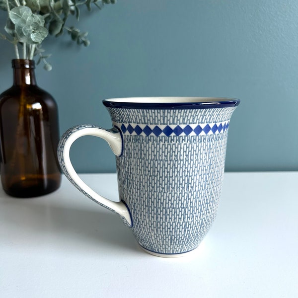 Vintage Ceramic Mug, Ceramika Artystyczna Boleszawiec, Hand Made in Poland, Coffee Tea Cup
