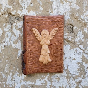 Wooden Praying Angel