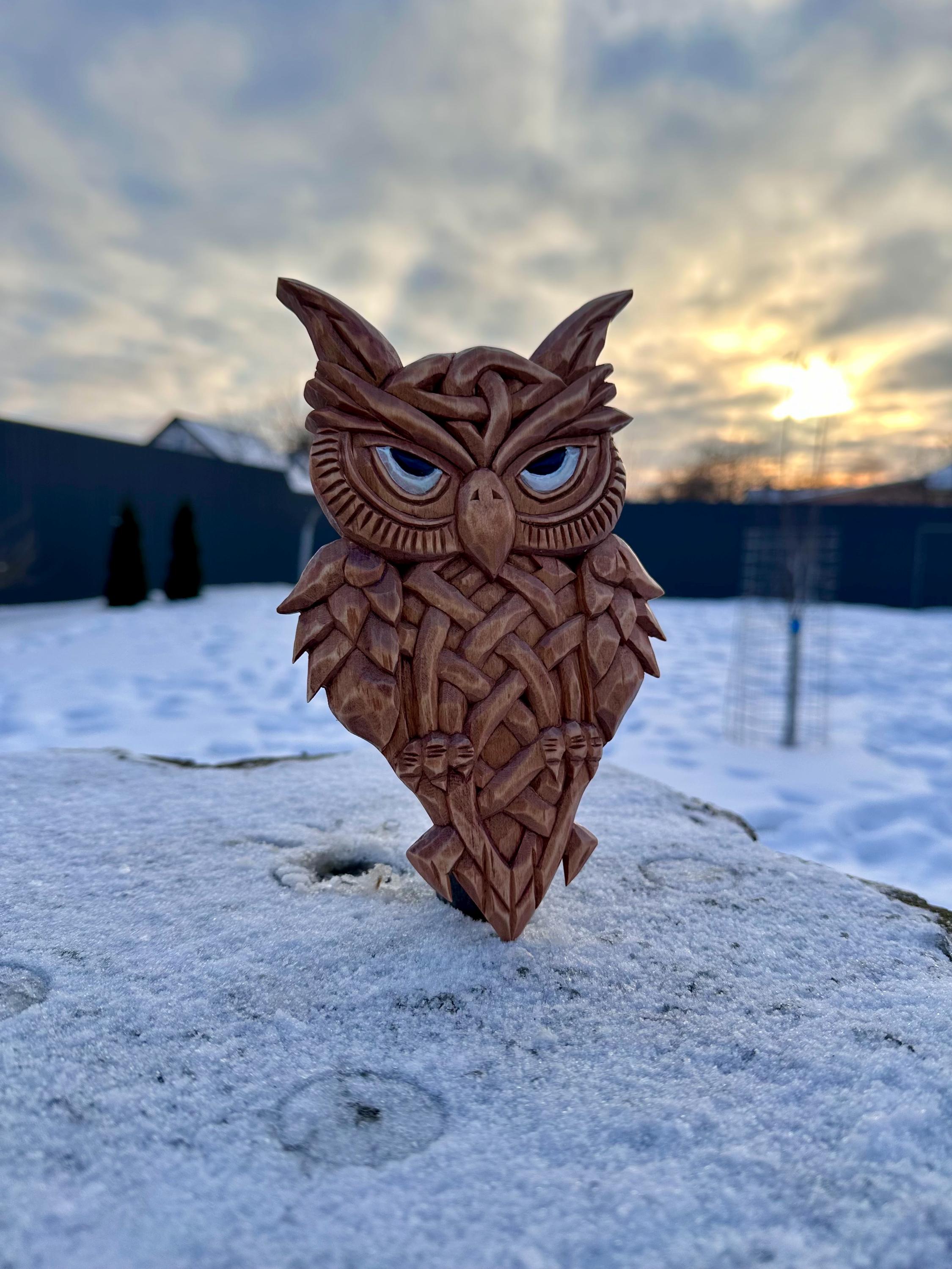 Statue extérieure de hibou en marbre sculpté en usine